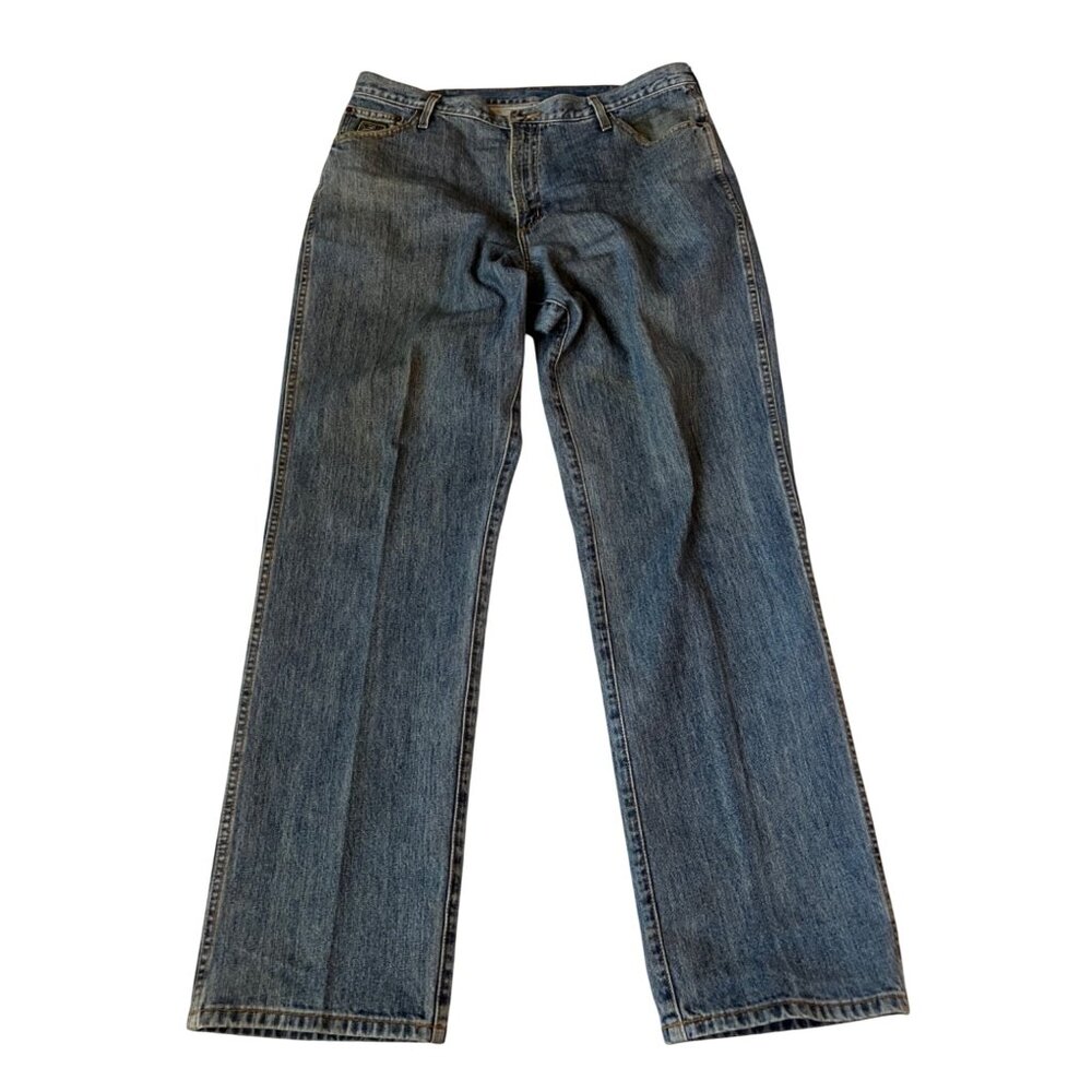Cinch Blue Jeans Men's Size 38x36 Relaxed Fit Western Denim Green Label